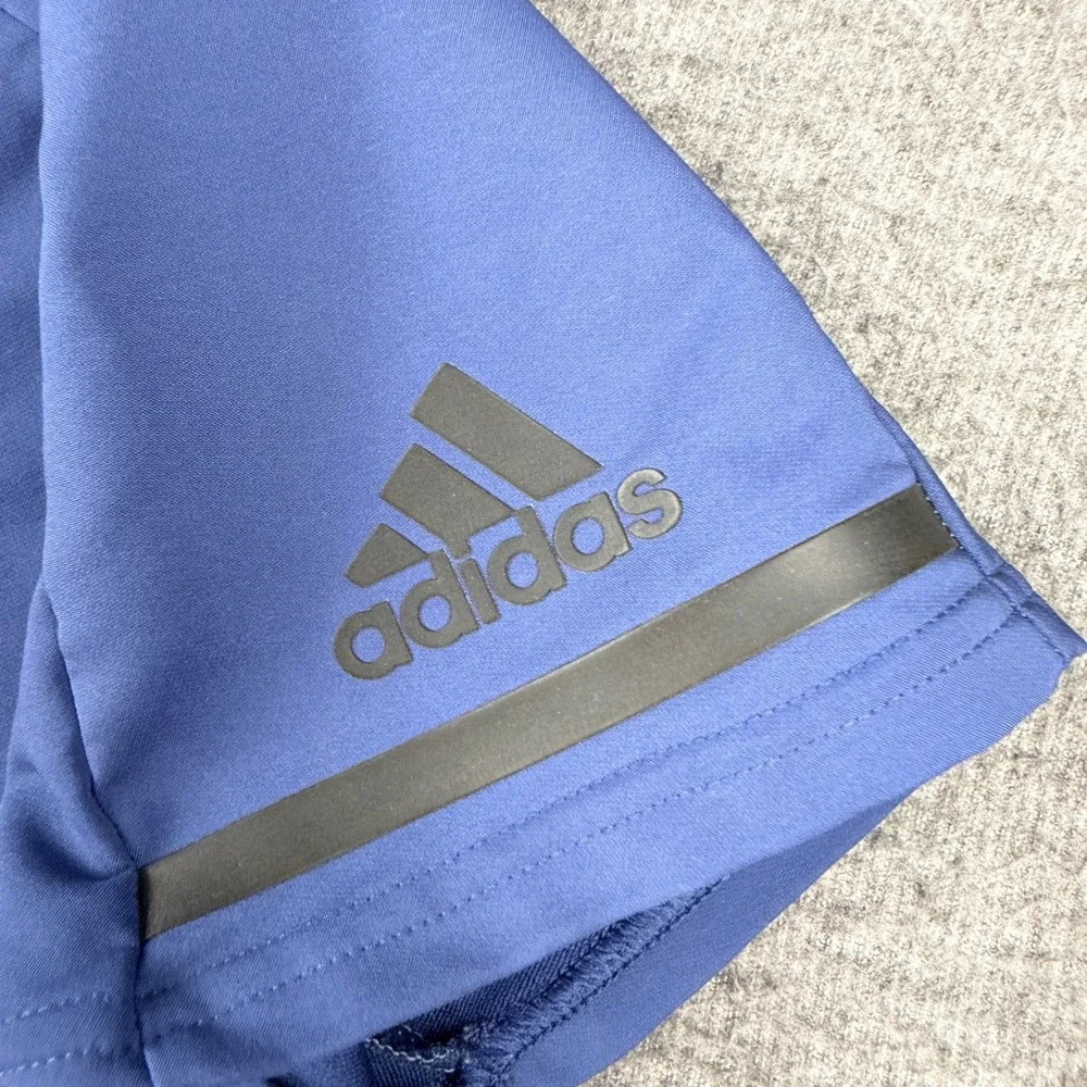 Adidas Mens L Large ZNE Short Sleeve Hoodie Blue CV3286 AZB001